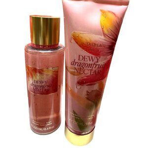 Victorias Secret Dewy Dragon Fruit Nectar 2 Piece Fragrance Mist & Lotion Set NE